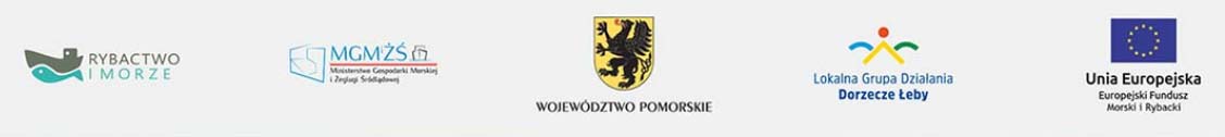 Loga Projektu UE w tym: logo Lokalna Grupa Działania „Dorzecze Łeby”